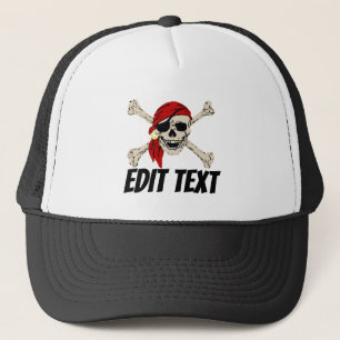 Pirate Hat, fügen Sie Text, Name, Firma, Boot, Per Truckerkappe