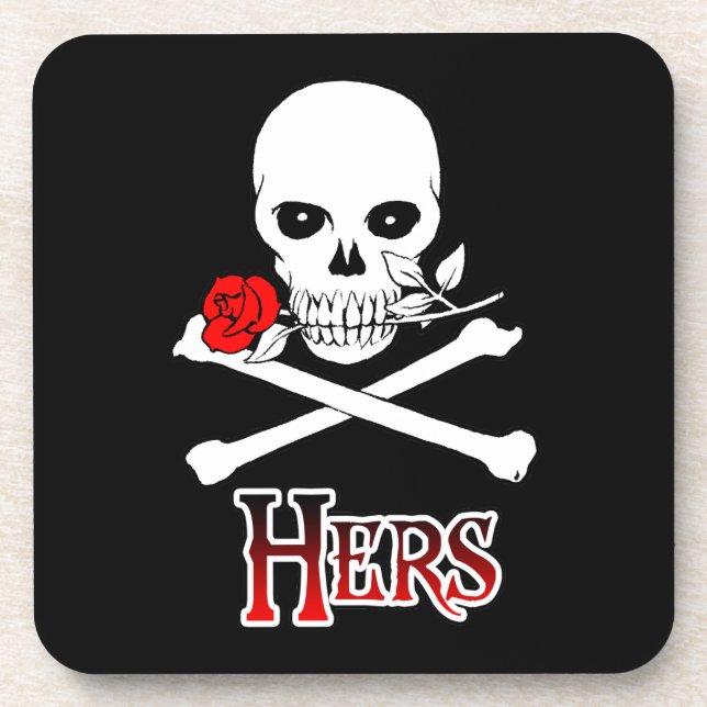 Pirate Hers Getränkeuntersetzer (Vorderseite)