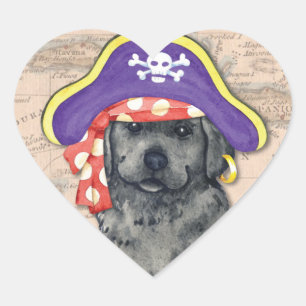 Pirate Herz-Aufkleber