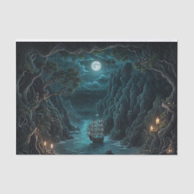 Pirate Hideaway Decoupage Paper Seidenpapier (Vorderseite)