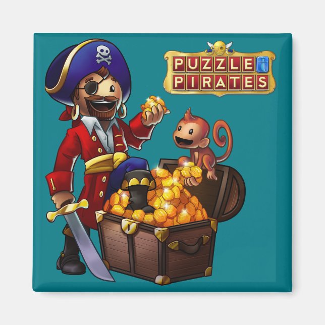 Pirate Hintern Magnet (Vorne)