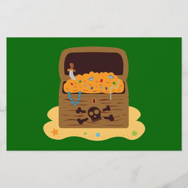 Pirate Hintern Schatztruhe (Vorderseite)