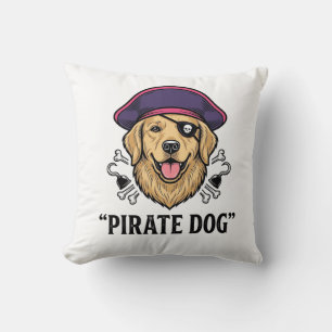 Pirate-Hund-Vintage-Stickerei-Shirt-Design_1 Kissen