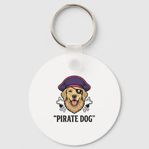 Pirate-Hund-Vintage-Stickerei-Shirt-Design_1 Schlüsselanhänger