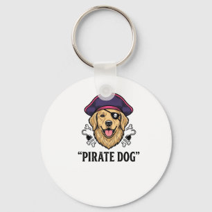 Pirate-Hund-Vintage-Stickerei-Shirt-Design_1 Schlüsselanhänger