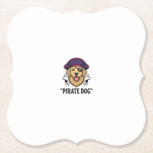 Pirate-Hund-Vintage-Stickerei-Shirt-Design_1 Untersetzer