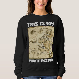 Pirate Island Map Sea Adventure Das ist mein Pirat Sweatshirt