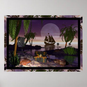 Pirate Island von David Wilder Poster