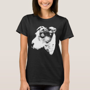 Pirate JACK RUSSELL TERRIER Shirt mit Augenpflaste