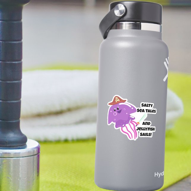 Pirate Jellyfish Adventure Sticker (Von Creator hochgeladen)