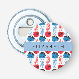 Pirate Jellyfish, Quallen Muster, Ihr Name Flaschenöffner