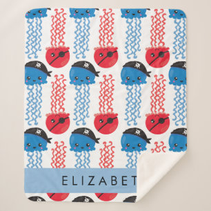 Pirate Jellyfish, Quallen Muster, Ihr Name Sherpadecke