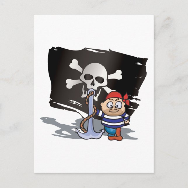 Pirate Kid Postkarte (Vorderseite)