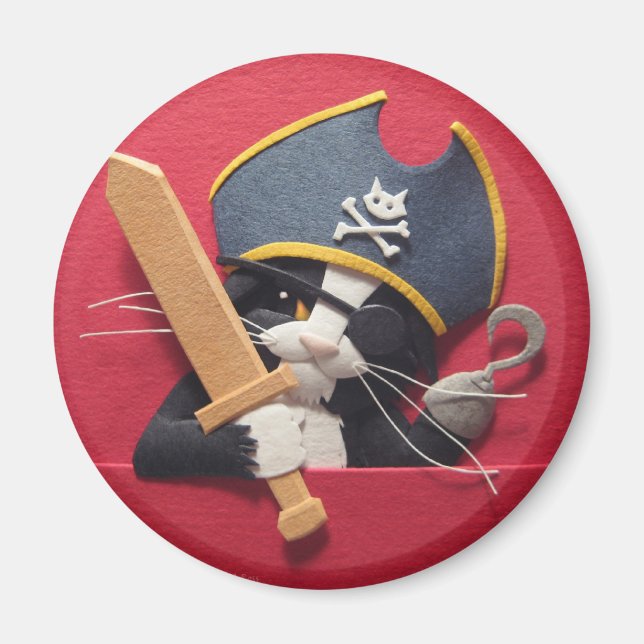 Pirate Kitten Magnet (Vorne)