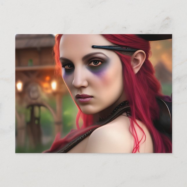 Pirate Lady Postkarte (Vorderseite)