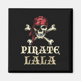 Pirate Lala Skull Matching Oma Halloween Costu Magnet