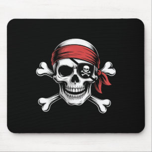 Pirate Lazy Skull Bandana Halloween Kostüm Men Bo Mousepad