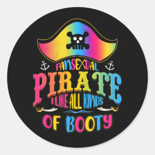 Pirate Lgbtq Lgbt Pans Gay Trans P Runder Aufkleber