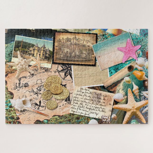 Pirate Life Digital Collage Puzzle (Horizontal)