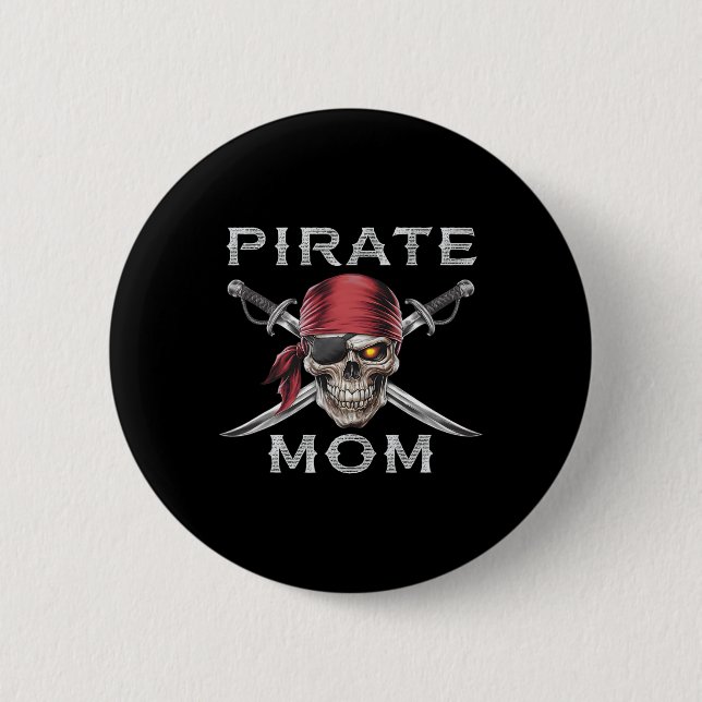 Pirate-Mama Button (Vorderseite)