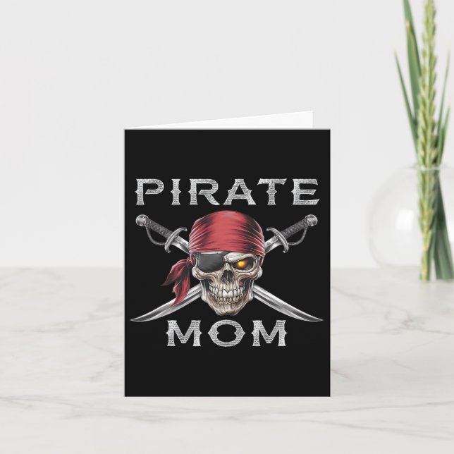 Pirate-Mama Karte (Vorderseite)