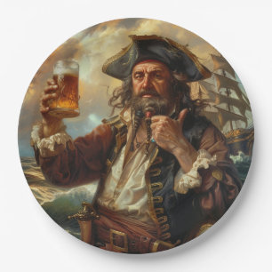 Pirate Man Cave Bar Getränke Tableware GRILLEN Pappteller