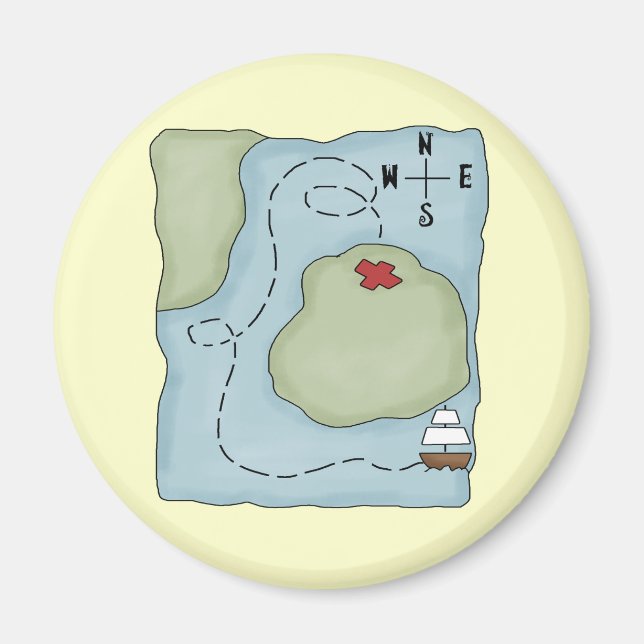 Pirate Map Magnet (Vorne)