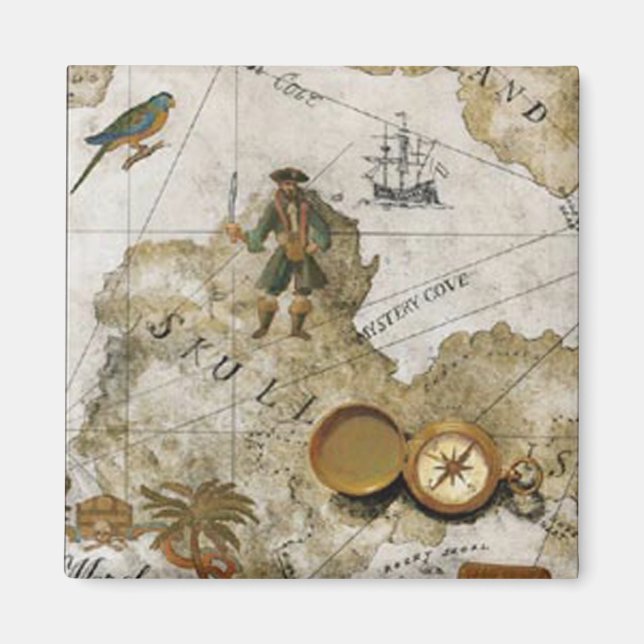Pirate Map Magnet (Vorne)