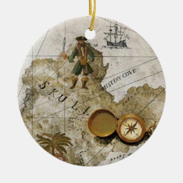 Pirate Map Ornament (Vorne)