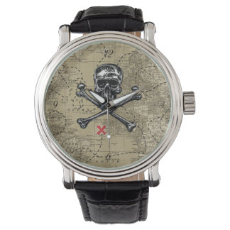Pirate Map Watch Armbanduhr