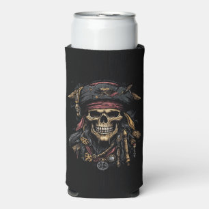 Pirate Mascot Can Cooler Selters Dosenkühler