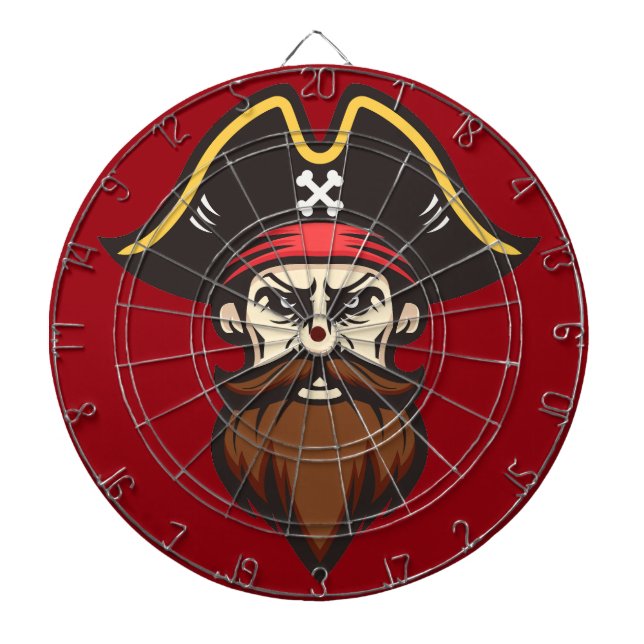 Pirate Mascot Dartboard Dartscheibe (vorne)