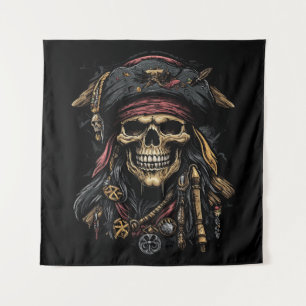 Pirate Mascot Tapestry Wandteppich