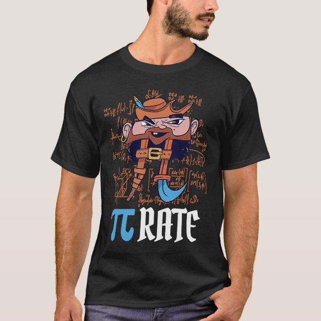 Pirate Math Pi rate Symbol Pi Day Teacher 3 14 Ma T-Shirt (Vorderseite)