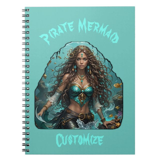 Pirate Mermaid Lady Thunder_Cove Notizblock (Vorderseite)