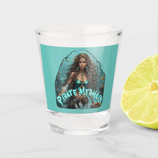 Pirate Mermaid Lady Thunder_Cove Schnapsglas (Vorderseite)