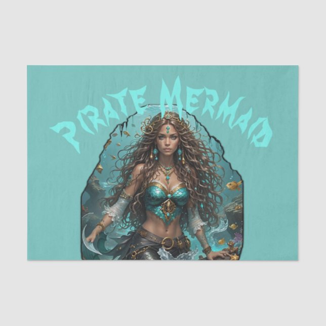Pirate Mermaid Lady Thunder_Cove Seidenpapier (Vorderseite)