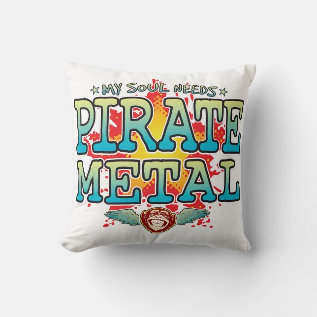 Pirate Metal Soul Cushion Kissen (Vorderseite)