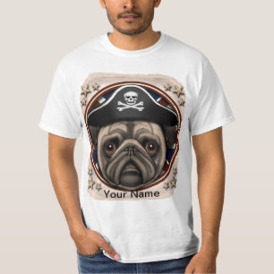 Pirate-Mops-Hemd T-Shirt