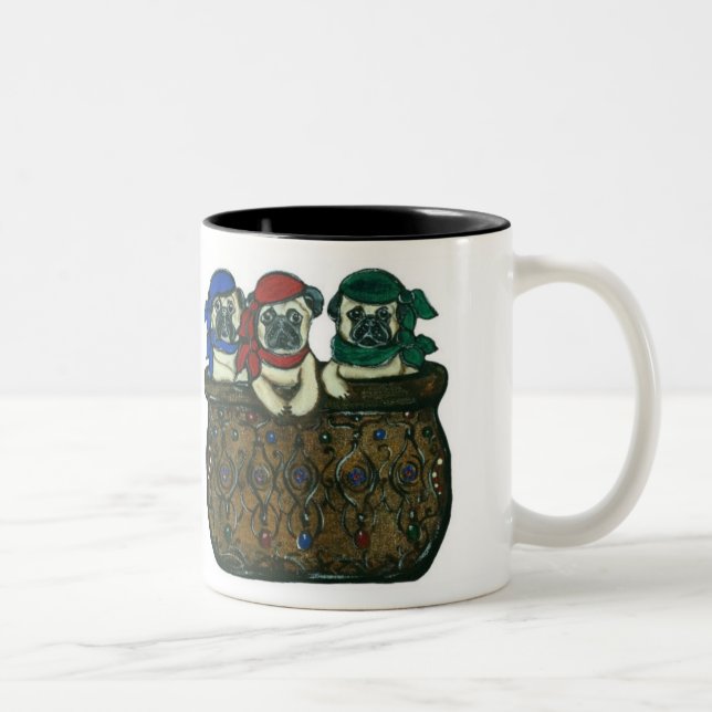 Pirate Mops Tasse (Rechts)