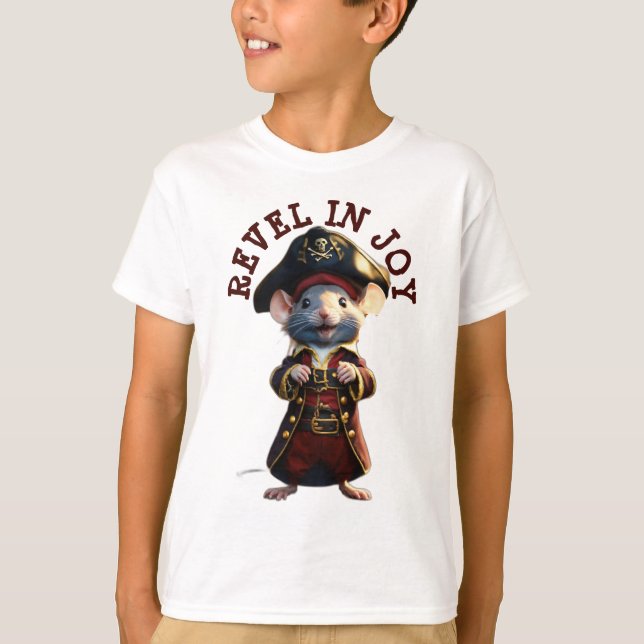 Pirate Mouse Leader: World Domination Edition T-Shirt (Vorderseite)