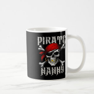 Pirate Nanny Piratenflagge Flag und Skull Crossbon Kaffeetasse
