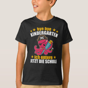 Pirate Octopus Einschulungsschule Kinder Schultasc T-Shirt