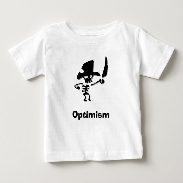 Pirate Optimismus Baby T-shirt (Vorderseite)