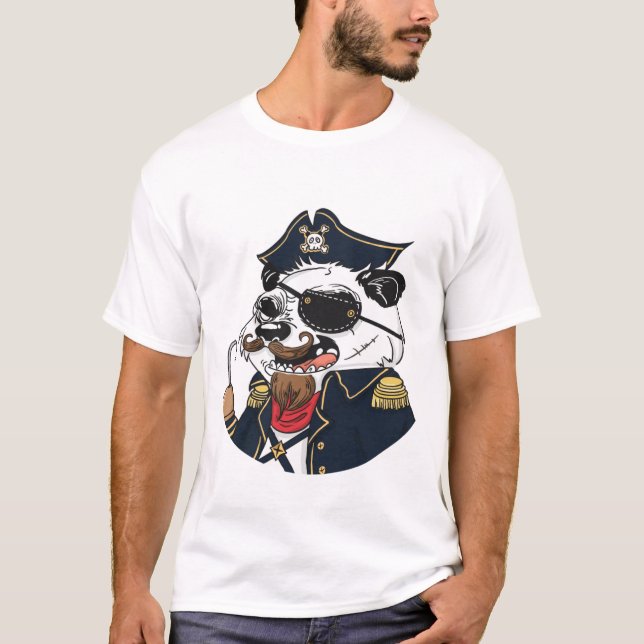 Pirate Panda T-Shirt (Vorderseite)