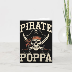 Pirate Papa Lustiger Kapitän Passendes Halloween Karte