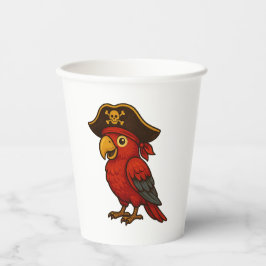 Pirate Parrot Birthday Party Pappbecher