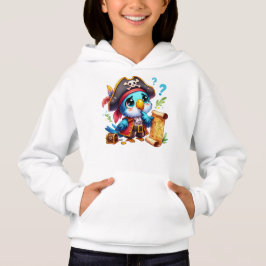 Pirate Parrot Cute Adventure Art Hoodie