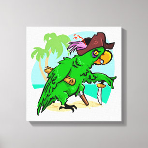 Pirate Parrot Leinwanddruck