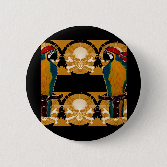 Pirate Parrots Button (Vorderseite)